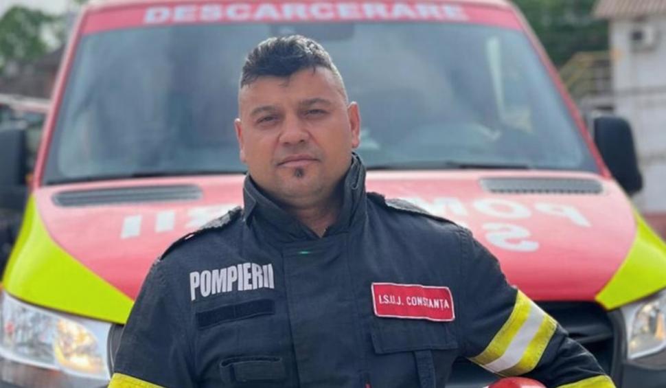 El este Marian, pompierul aflat în timpul liber care a sărit să ajute un bărbat, rămas blocat în maşină, în urma unui grav accident, în Constanţa 897733