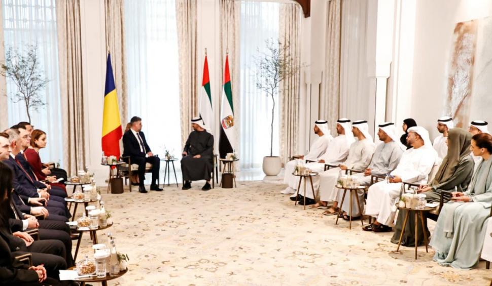 Premierul Marcel Ciolacu, mesaj la întâlnirea cu Șeicul Mohammed bin Zayed Al Nahyan: "Pe timp de pace putem construi" 898171
