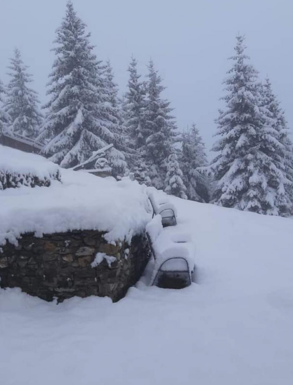 Ninge abundent în mai multe zone din ţară! Imagini cu zăpada care se aşterne spectaculos. Drumarii intervin cu utilajele de deszăpezire 898602