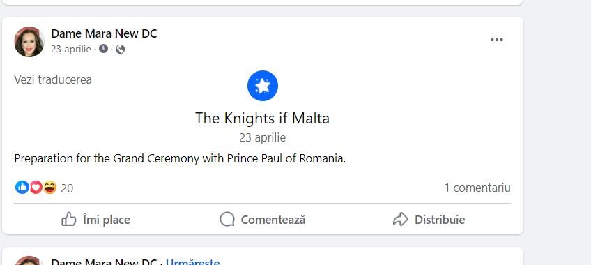 Cavalerii de Malta spun că nu îl cunosc pe "Prinţul Paul al României" 900186