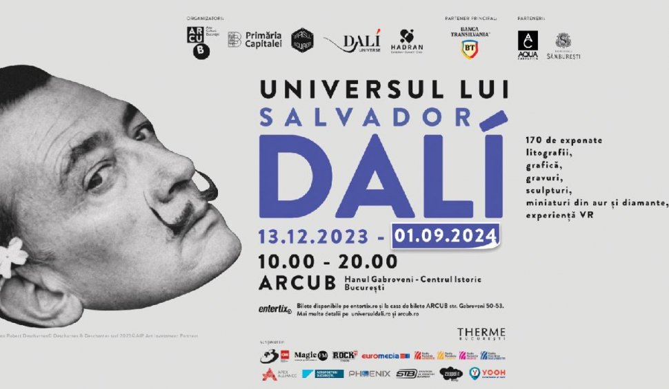 Expoziția "Universul lui Salvador Dali" continuă până la 1 septembrie, la ARCUB