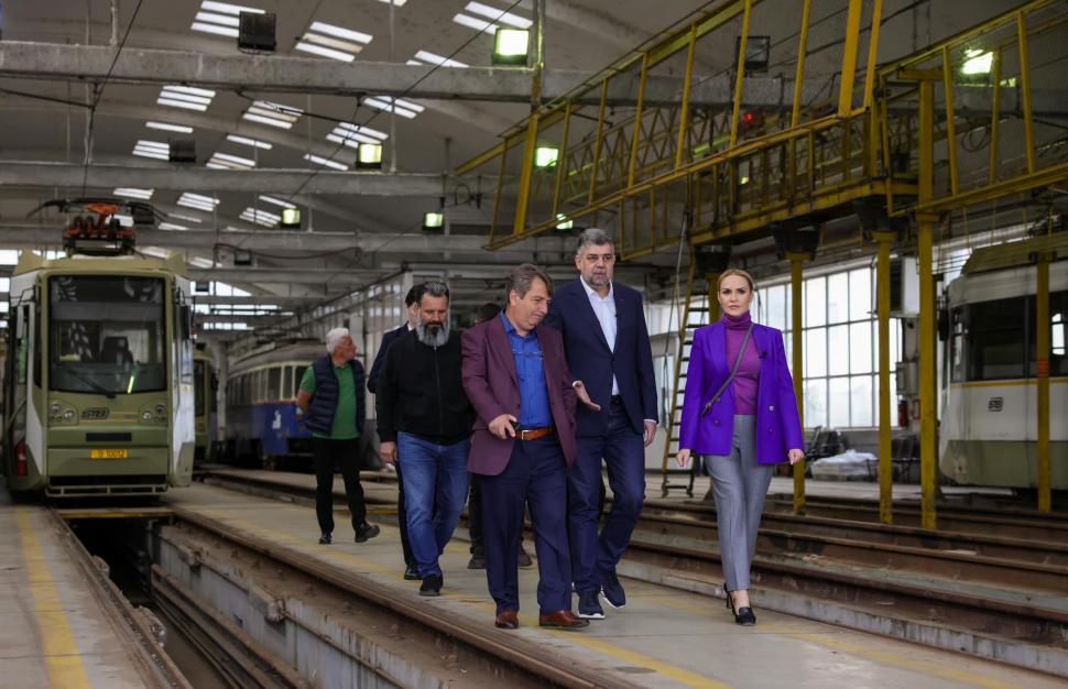 Marcel Ciolacu şi Gabriela Firea, vizită de 1 Mai la depoul Dudeşti din Capitală: "După ce am depășit Ungaria, sunt convins că putem ajunge și Polonia" 900281