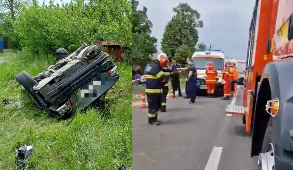 Doi tineri au murit, după ce au intrat cu un BMW într-un copac. Accident grav la Căldăraru, în Argeş