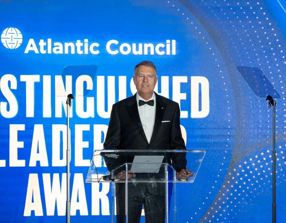 Klaus Iohannis, primul șef de stat european premiat la Washington pentru ”conducere internațională remarcabilă” 901421