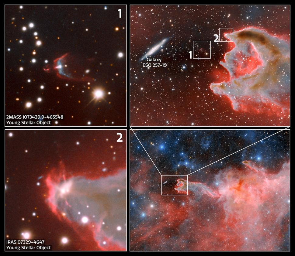 "Mâna lui Dumnezeu", fenomen cosmic rar, la 1.300 de ani-lumină de Pământ, surprinsă de un telescop 901827