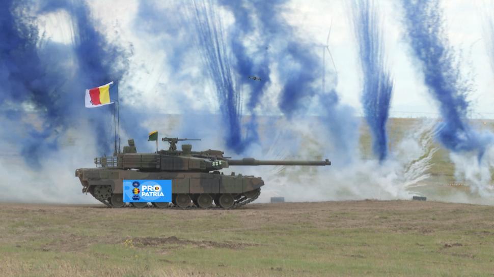 Imagini cu tancul K-2 Black Panther, ajuns în România. Trageri demonstrative într-un poligon din Galați 902644