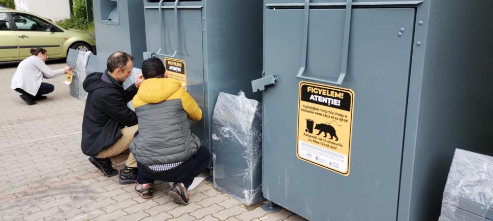 Imagini cu noile containere anti-urs, unice în România, date în folosinţă la Băile Tuşnad 902782