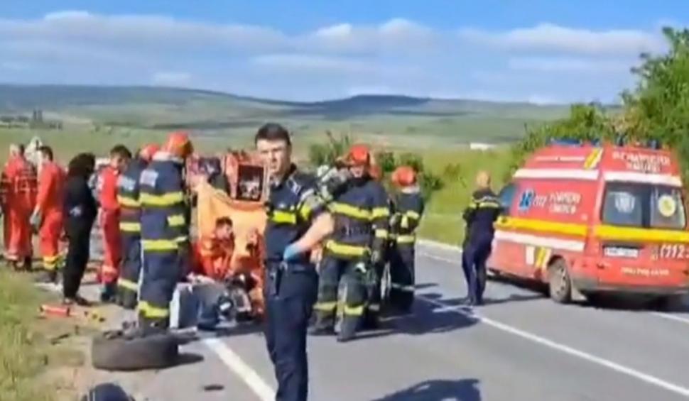 Accident mortal între două motociclete și o mașină, în Vaslui. Trei persoane au murit 903023