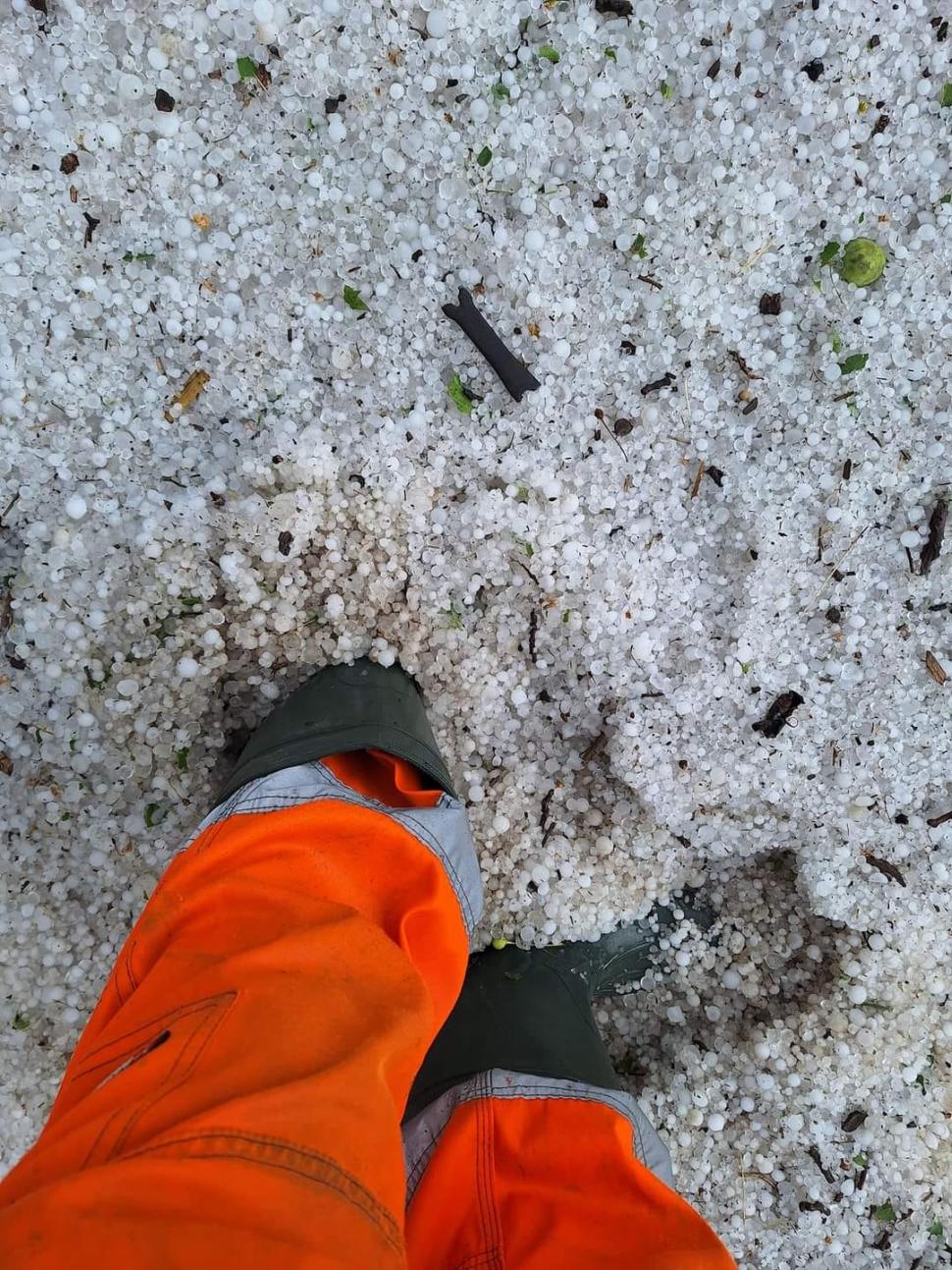 "Gheaţa cât cărămizile. Doamne fereşte!". Vremea rea a făcut ravagii | Zeci de gospodării şi culturi, distruse de grindină 904620