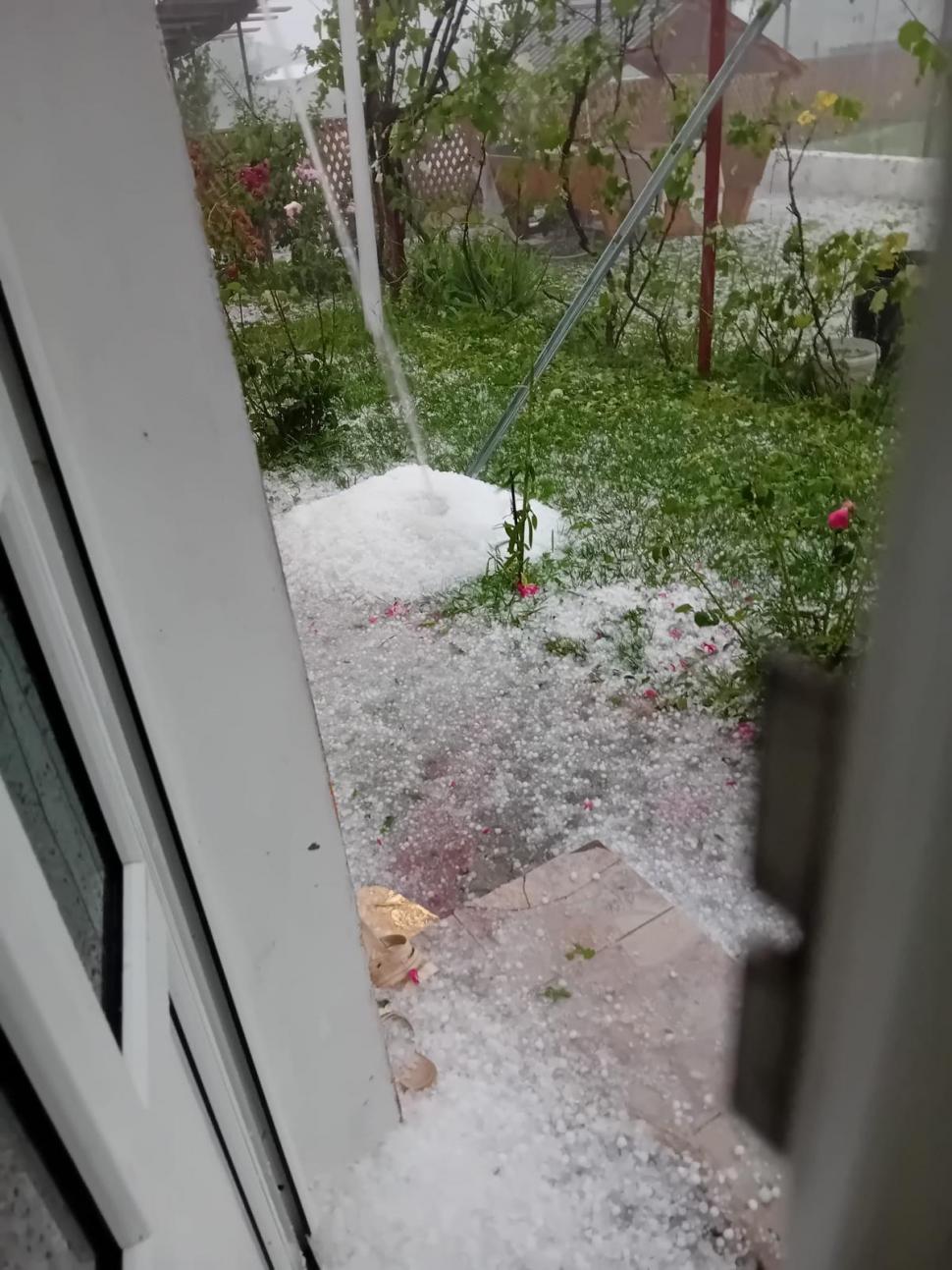 "Gheaţa cât cărămizile. Doamne fereşte!". Vremea rea a făcut ravagii | Zeci de gospodării şi culturi, distruse de grindină 904624