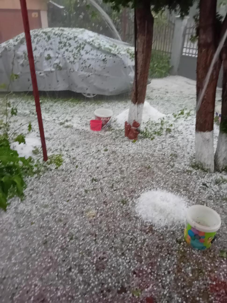 "Gheaţa cât cărămizile. Doamne fereşte!". Vremea rea a făcut ravagii | Zeci de gospodării şi culturi, distruse de grindină 904625