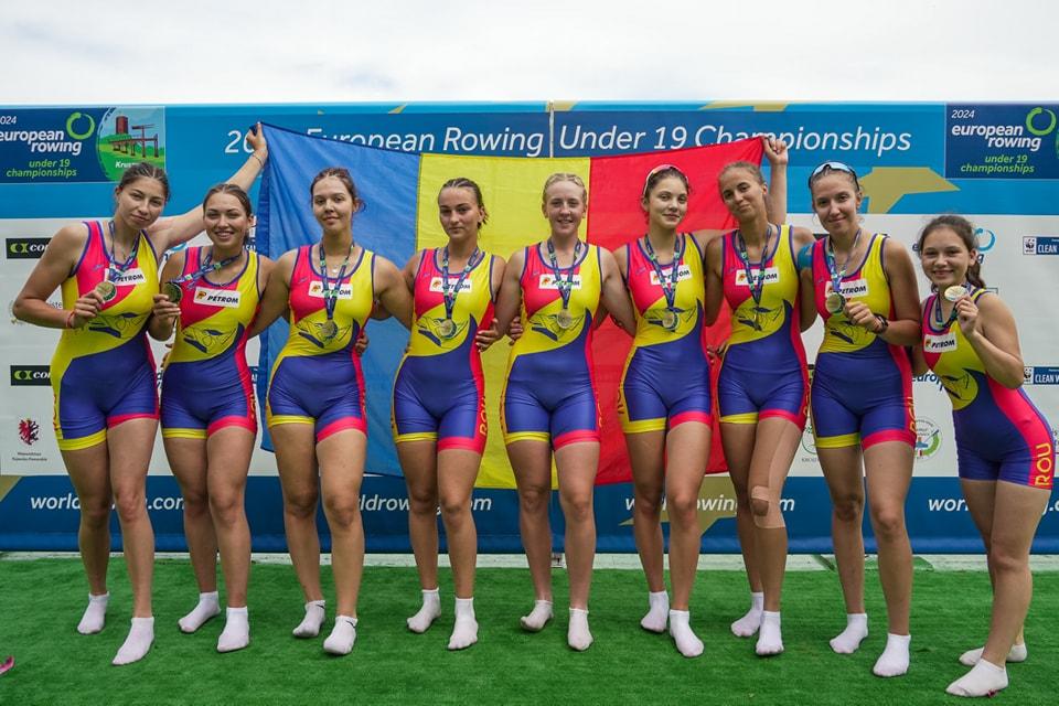 Şapte medalii de aur și două de argint câștigate de România la Campionatele Europene de Canotaj Under 19 905375