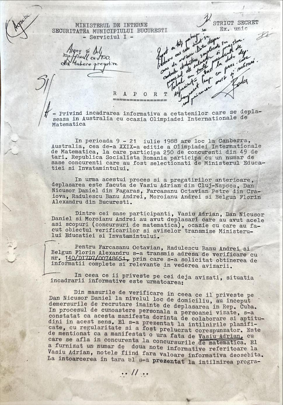 Nicuşor Dan a primit adeverință de la CNSAS că nu a fost colaborator al Securității. Un document despre relația sa cu poliția politică a lui Ceaușescu a fost vehiculat în presă 905554