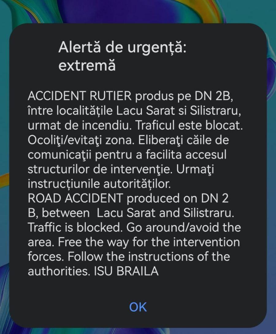 Pericol de explozie pe DN2B, după un accident între o cisternă plină cu benzină şi o mașină, în Brăila. Unul dintre şoferi a fost găsit carbonizat 905902