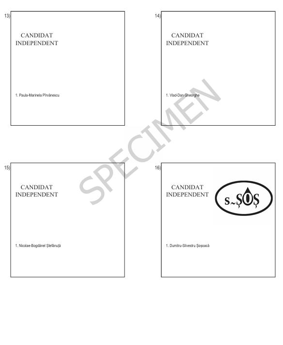 Alegeri europarlamentare 2024. Ordinea partidelor și a candidaților independenți pe buletinul de vot 906338