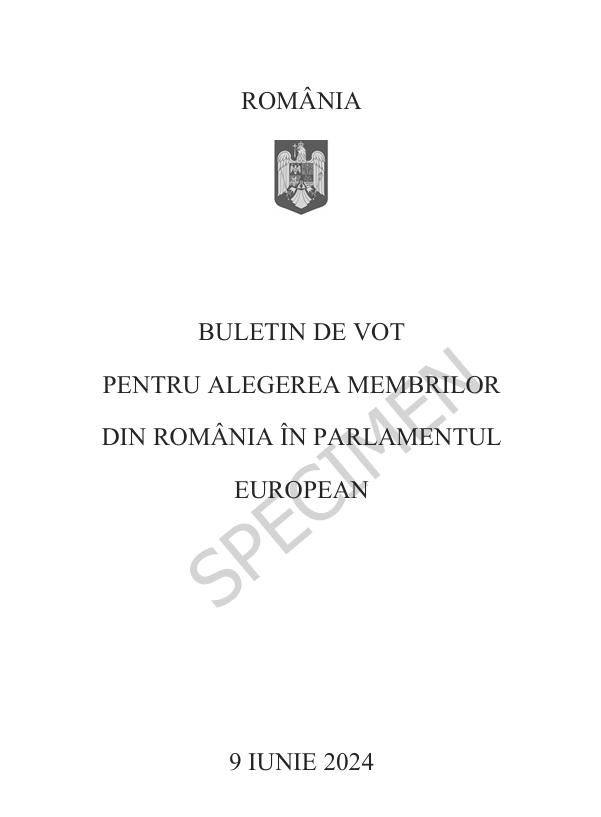 Alegeri europarlamentare 2024. Ordinea partidelor și a candidaților independenți pe buletinul de vot 906346