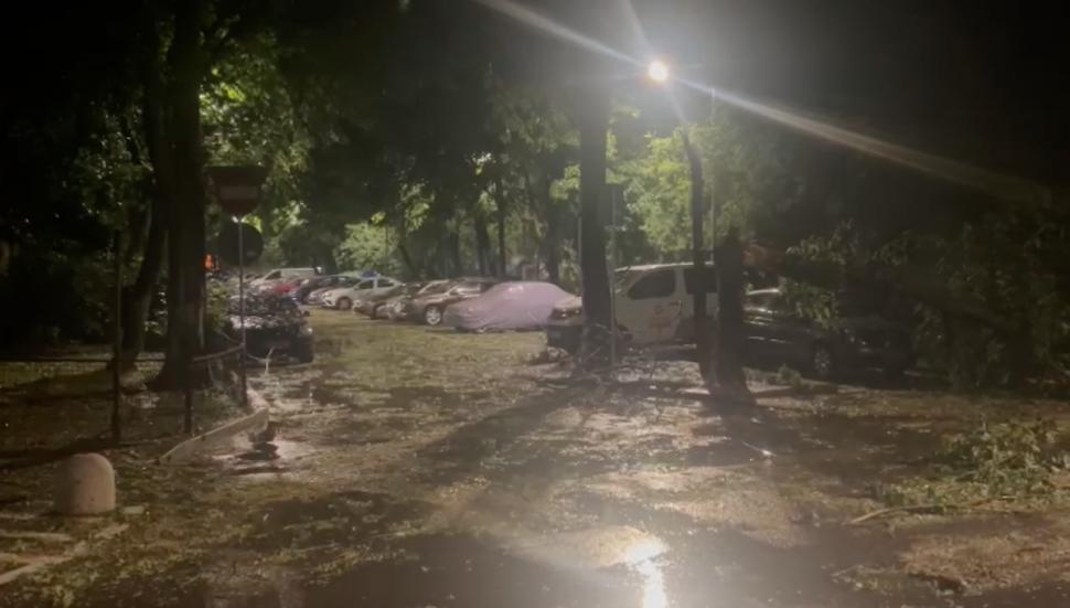 Prăpăd în Capitală, după urgia de noaptea trecută. Copaci rupți, acoperișuri smulse, iar străzile s-au transformat în râuri 907513