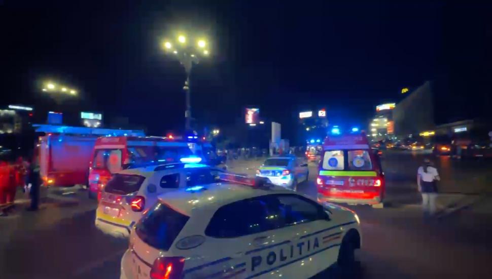 Accident grav la Piața Unirii din București, noaptea trecută. 12 persoane au ajuns la spital 907838