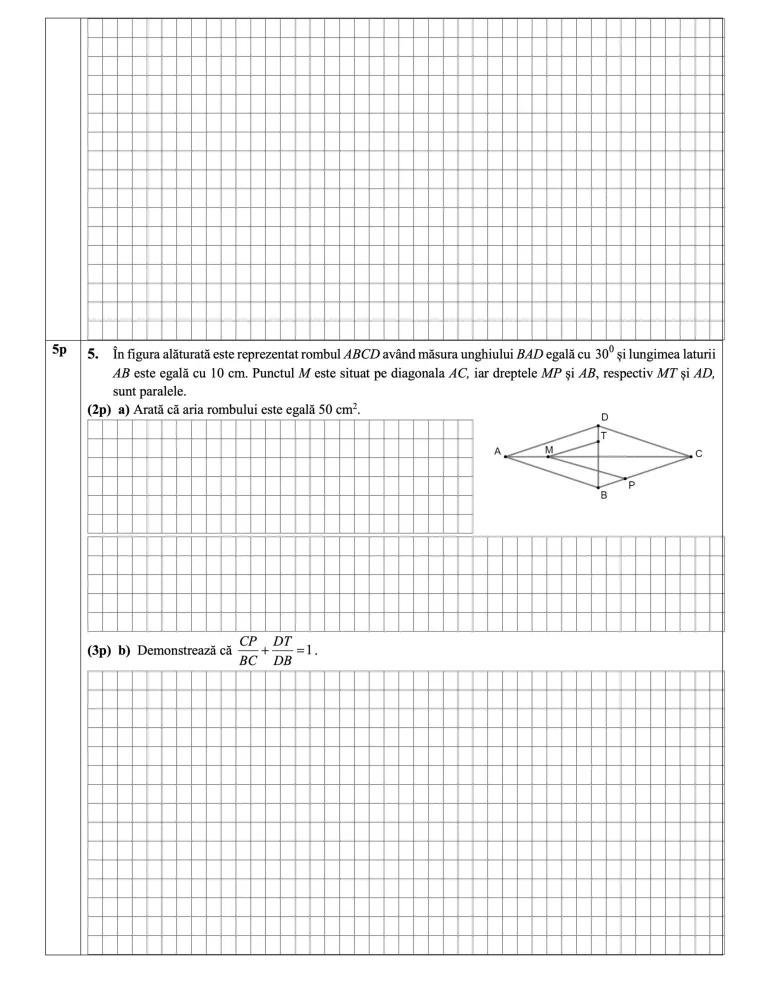 Teste de antrenament la Matematică pentru Evaluarea Națională 2024 907343