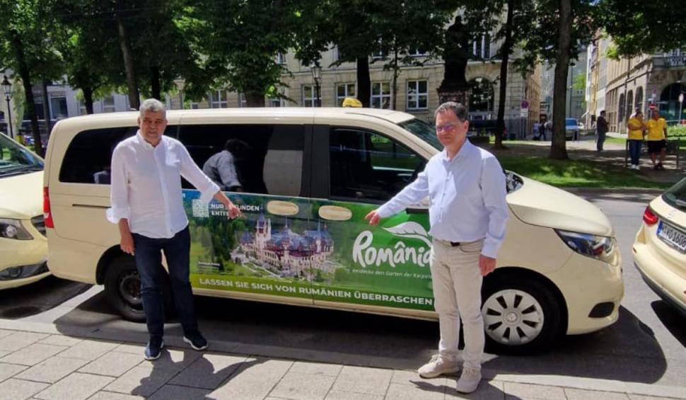 „Veniți în România! Avem nu doar fotbal de calitate": Țara noastră este promovată pe taxiurile din Germania 908132