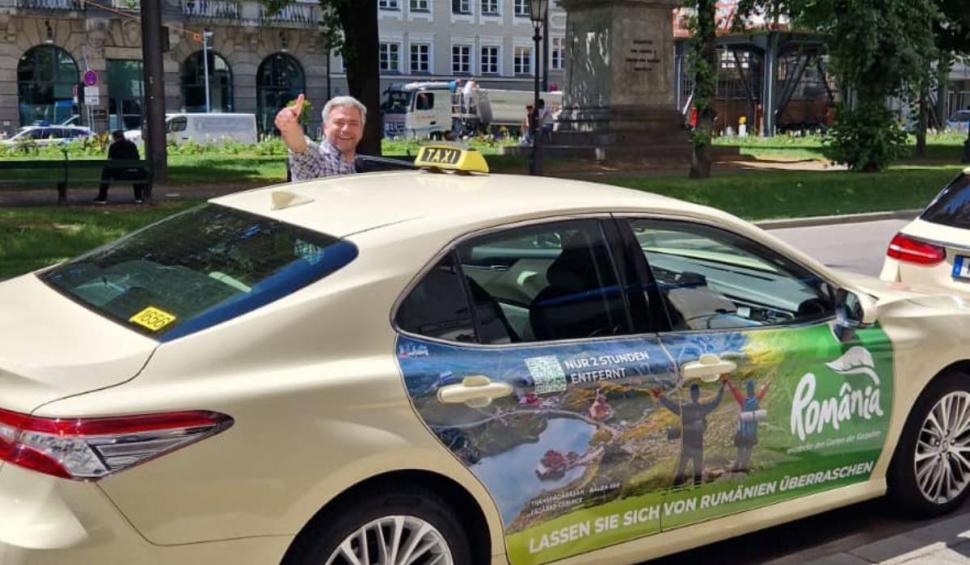 „Veniți în România! Avem nu doar fotbal de calitate": Țara noastră este promovată pe taxiurile din Germania 908133