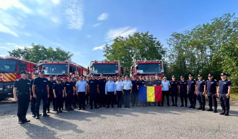 80 de pompieri români vor pleca în Franța pentru a lupta contra incendiilor de pădure 910002