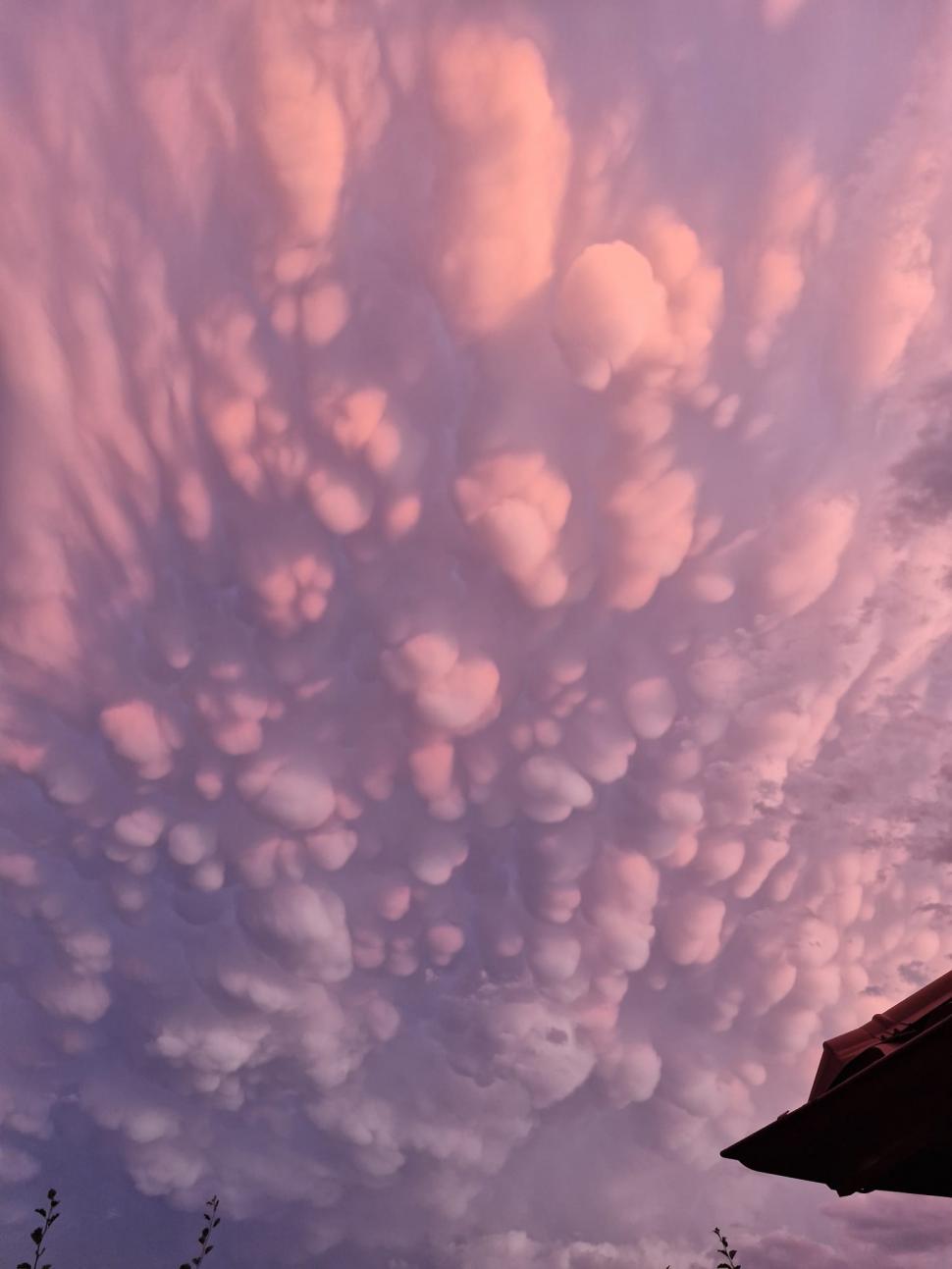 Cerul României, colorat de un fenomen spectaculos: „Norișori” roz, cu forme inedite, au fost fotografiați și filmați de locuitorii din Neamț 912099