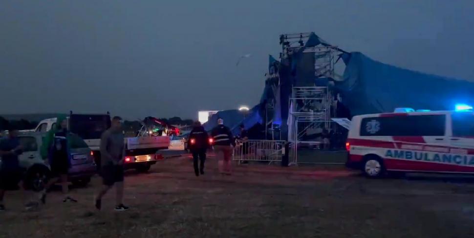 O furtună apocaliptică a spulberat un festival muzical cu zeci de mii de spectatori în Slovacia 912501