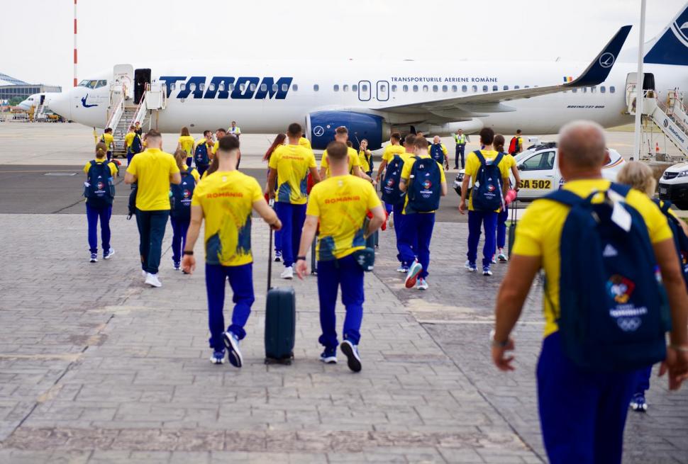 Jocurile Olimpice 2024. Team România a plecat la Paris cu aeronava „Nadia Comăneci” 913688