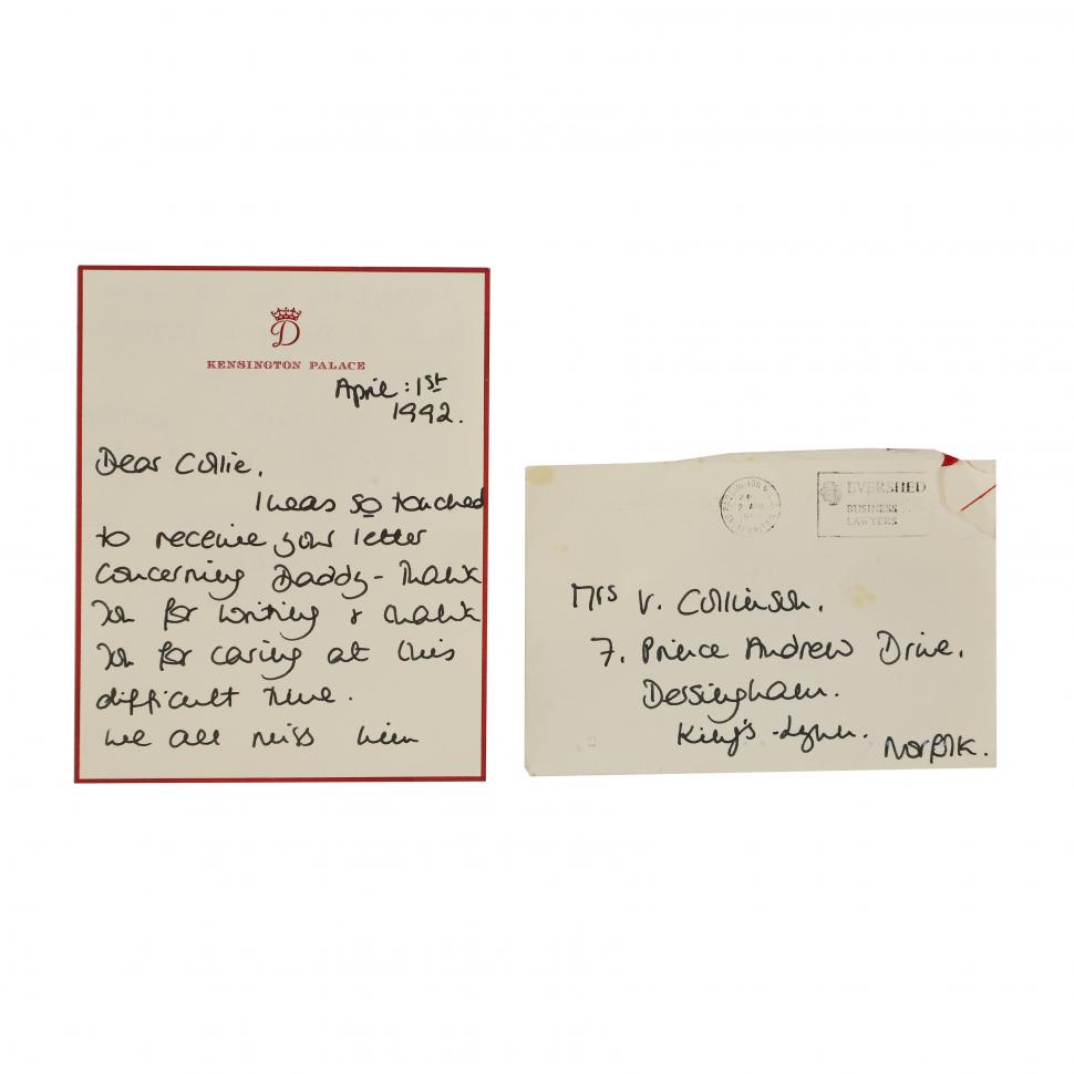 Scrisori de mână ale prințesei Diana, scoase la vânzare. Arată perspectiva ei din spatele ușilor închise: „William își adoră frățiorul” 914543