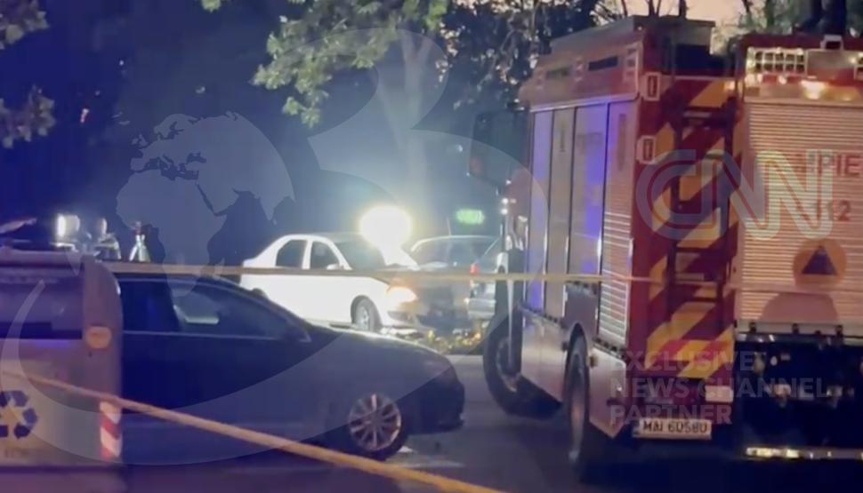 Primele imagini cu mașina abandonată de șoferul fugar, după accidentul mortal din București. Martorii spun că suspectul e minor 914848