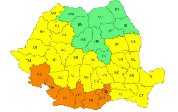 Cod portocaliu de caniculă în București și șapte județe. Temperaturile se apropie iar de 40 de grade Celsius și vor fi greu de suportat 915409