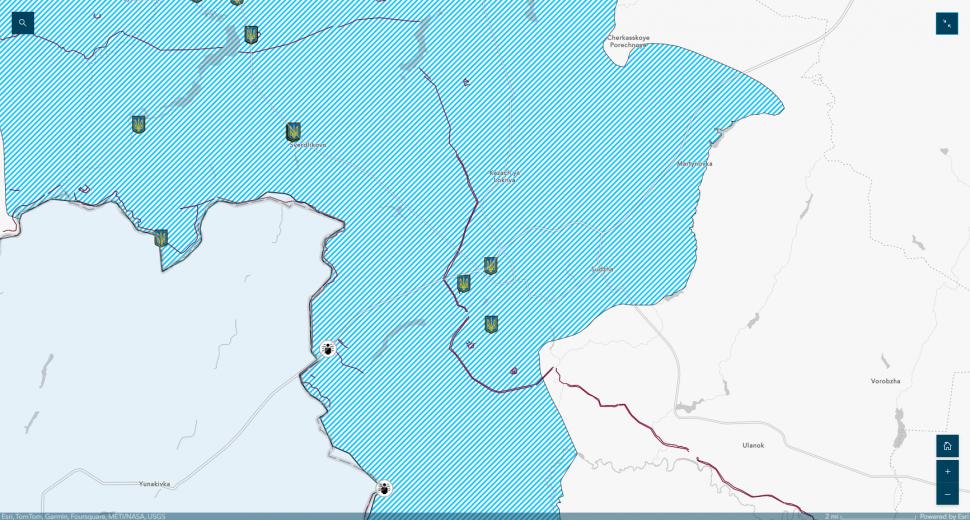 HĂRȚI. Ucrainenii au avansat 35 km în interiorul Rusiei. O coloană rusească cu întăriri militare a fost distrusă. Rușii fug din Kursk 916660