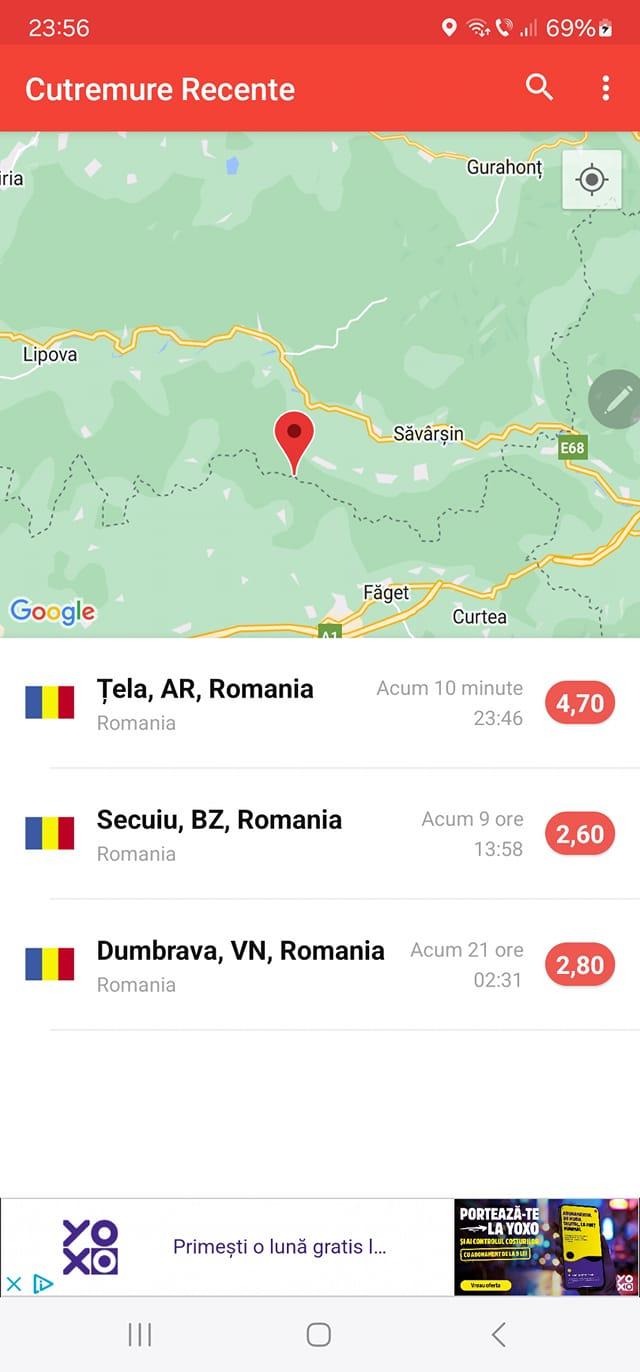 Cutremur cu magnitudinea 4,7 în România, sâmbătă noapte 916939