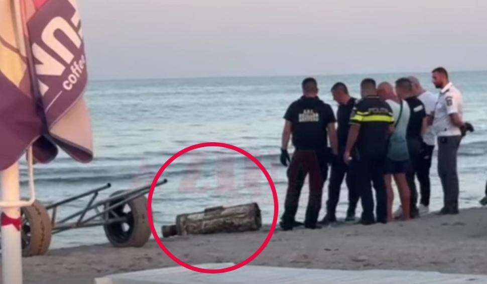 Un motor de rachetă cu inscripții chirilice a fost găsit pe o plajă din stațiunea Venus 919009