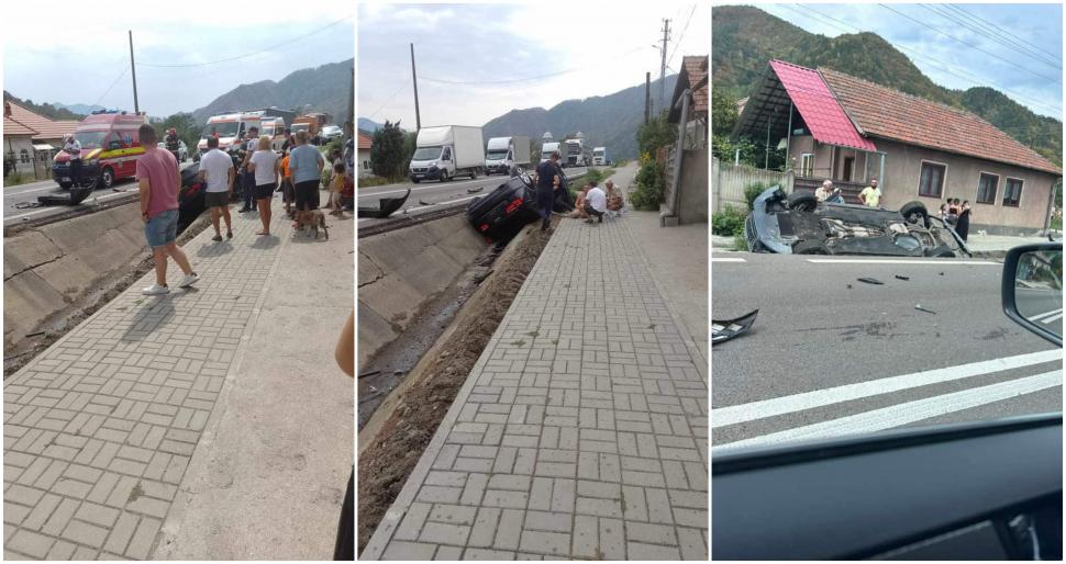 Mașina ministrului Familiei s-a răsturnat după un accident pe Valea Oltului. Natalia Intotero a fost dusă la spital 919724