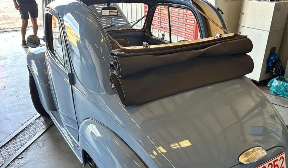 Imagini de colecţie cu un Fiat 500 Topolino din 1936, adus pentru inspecţie la RAR Mureş. Prima destinație va fi Roma, Italia 922695