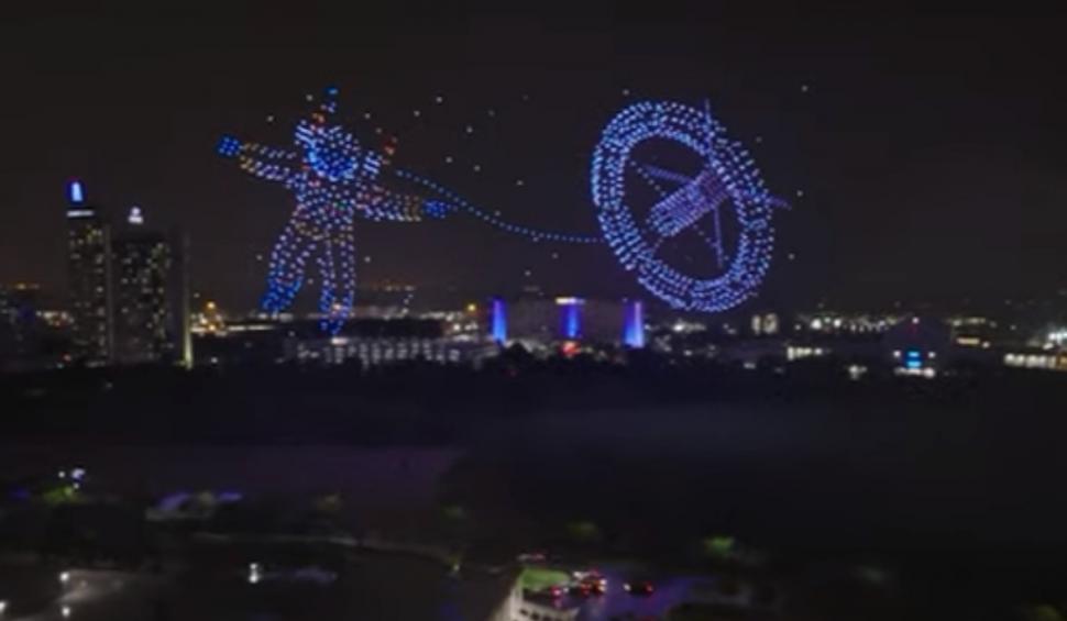 Două noi recorduri mondiale pentru cel mai impresionant spectacol cu peste 1.500 de drone. Imaginile care au intrat în istorie  923414