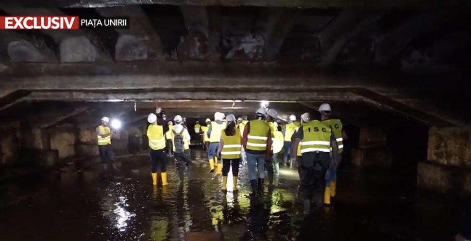 EXCLUSIV Imagini de sub planșeul de la Piața Unirii care stă să se prăbușească 923997