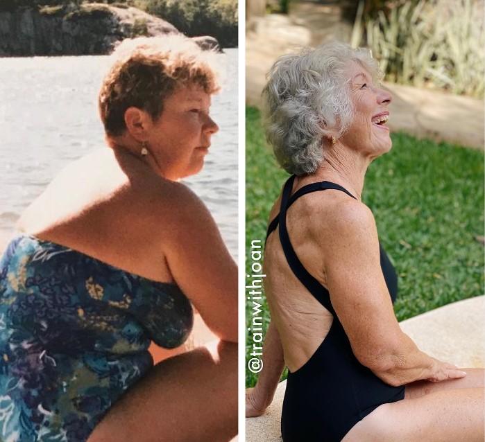 S-a apucat de sală la 70 de ani și a slăbit 36 de kg. Acum, Joan e influenceriță de fitness și face senzație pe internet 924651