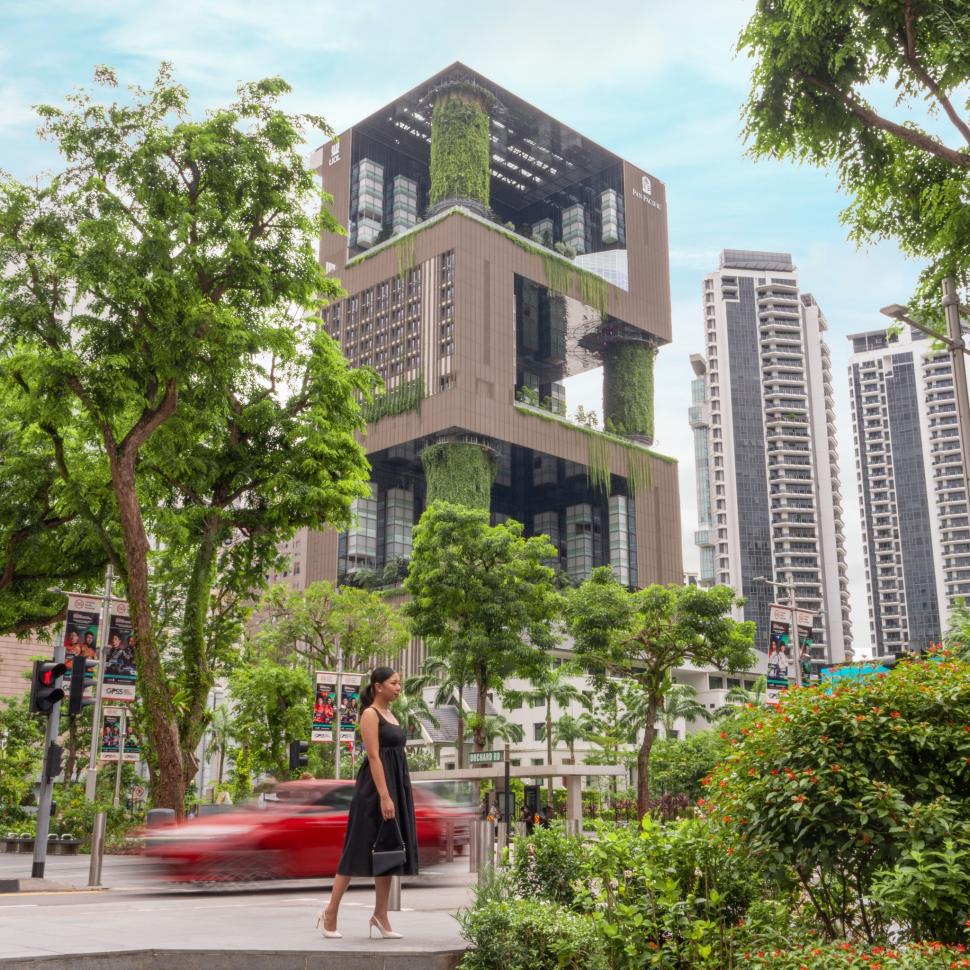 Jungla din zgârie-nori. Imagini fabuloase din cea mai frumoasă clădire înaltă din lume aflată în Singapore 927350