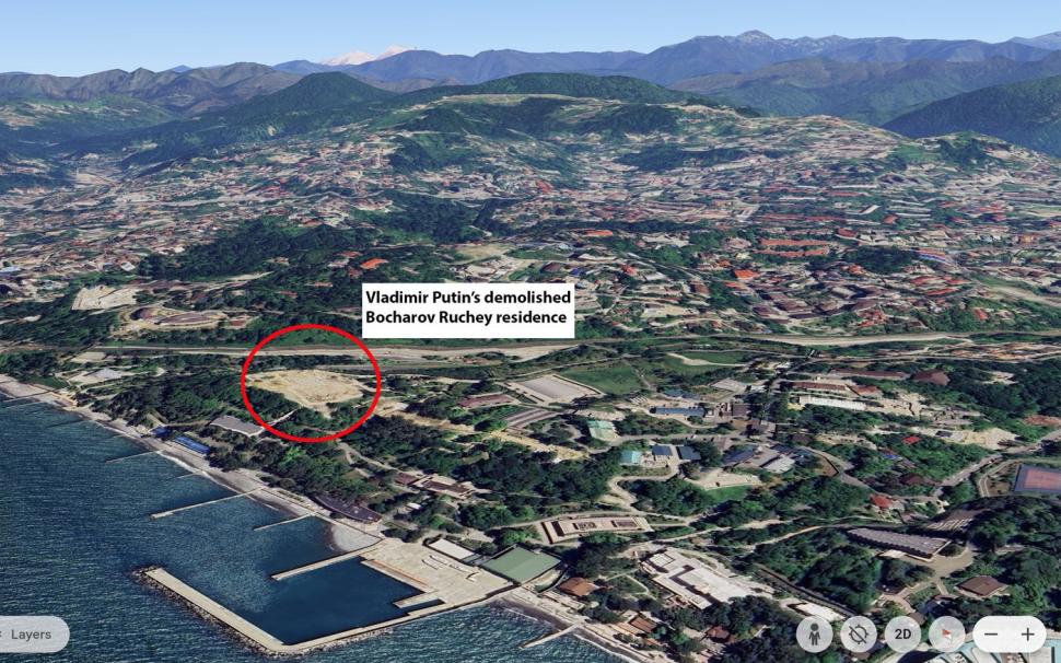Putin se teme pentru viața lui și și-a demolat un palat din Soci, de la Marea Neagră. Imagini din satelit dezvăluie ce e acum acolo 927502