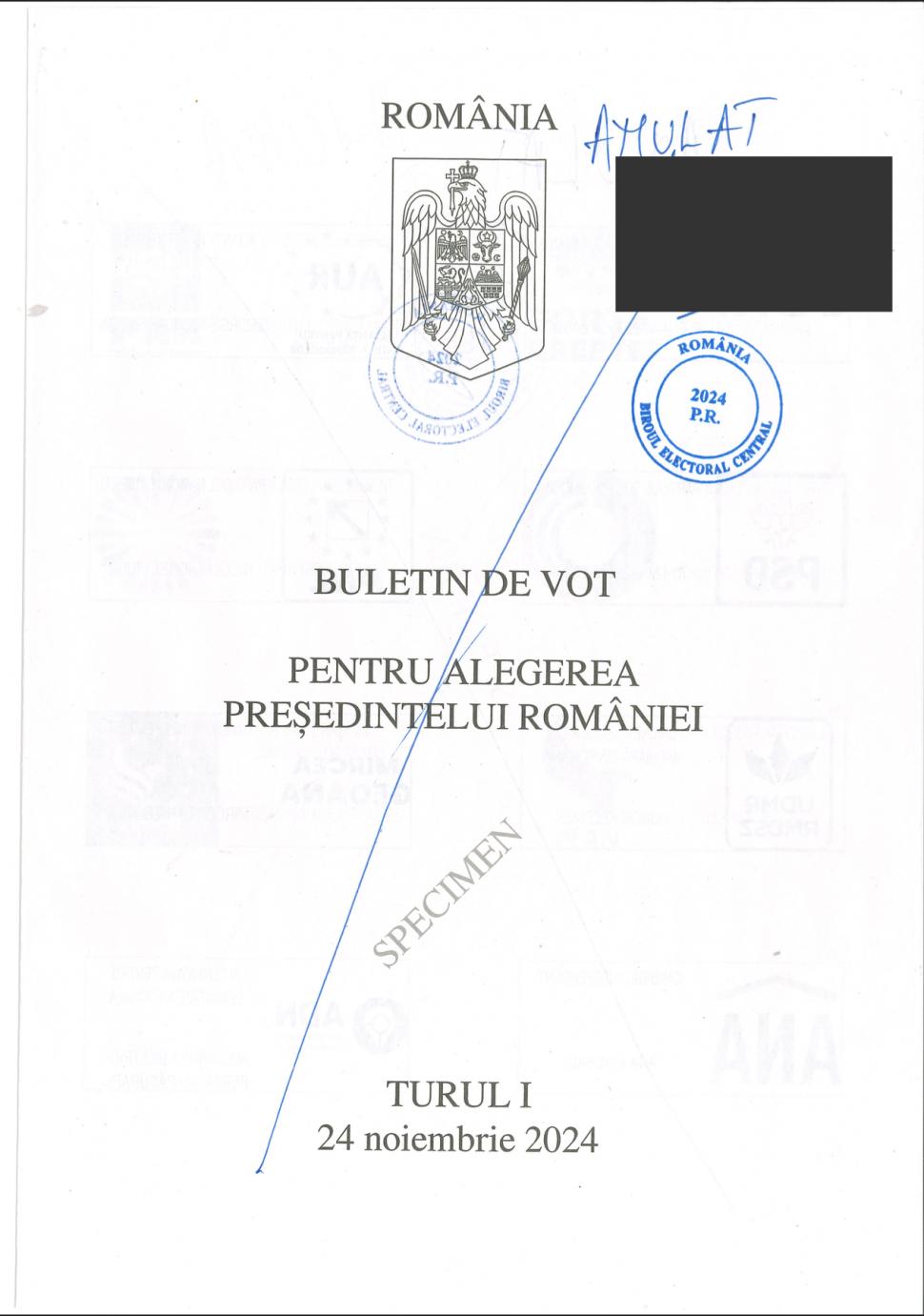 Cum vor arăta buletinele de vot pentru alegerile prezidențiale 2024. Anunțul BEC 928495