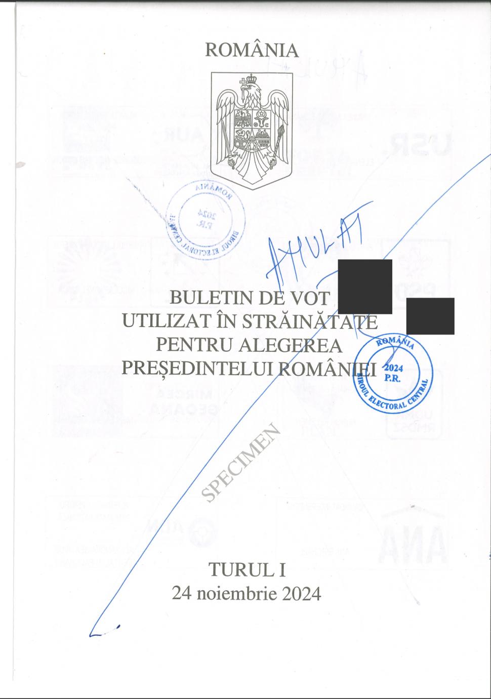 Cum vor arăta buletinele de vot pentru alegerile prezidențiale 2024. Anunțul BEC 928503