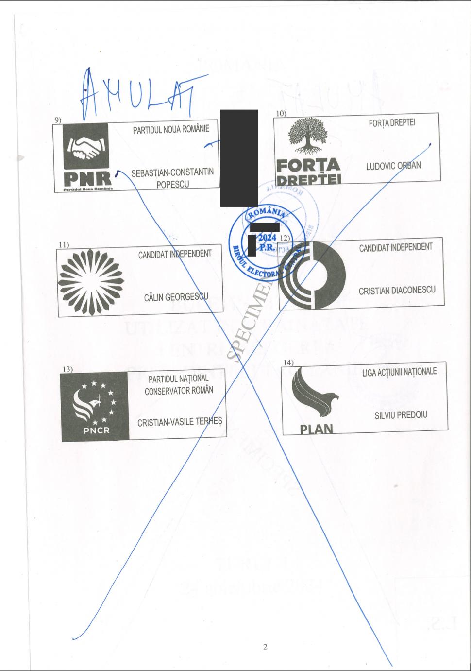 Cum vor arăta buletinele de vot pentru alegerile prezidențiale 2024. Anunțul BEC 928505