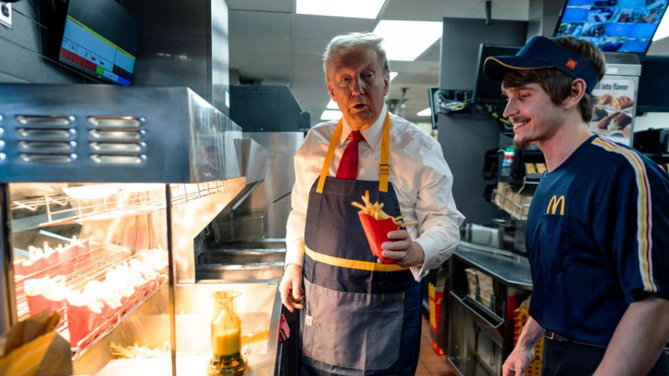 Donald Trump a vândut cartofi prăjiţi la McDonald's în Pennsylvania 929872