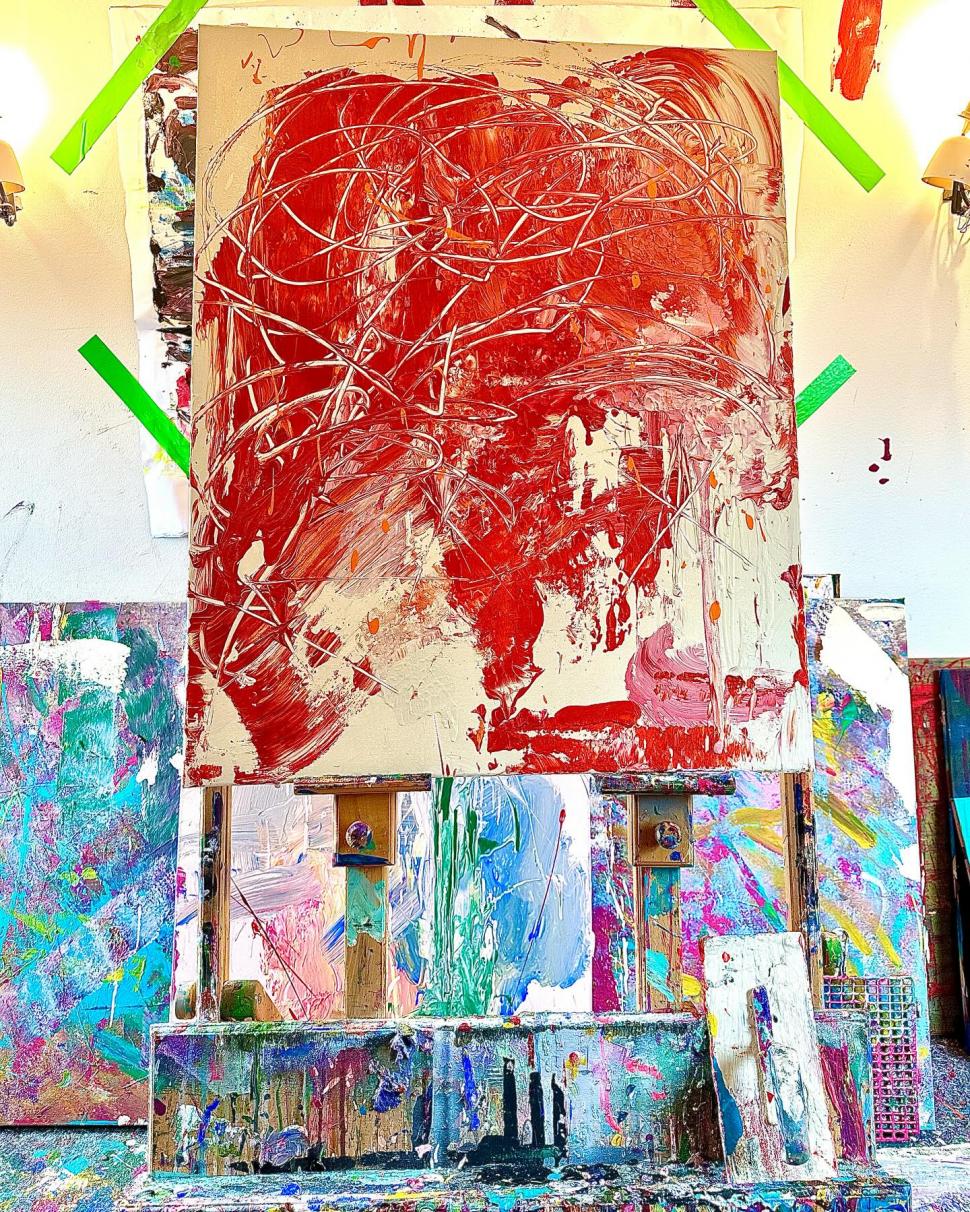 Povestea lui Laurent, băiețelul de trei ani devenit pictor de succes în Germania: Cu ce prețuri se vând tablourile lui „Mini-Picasso” 930030