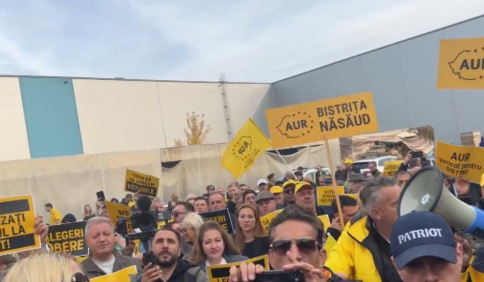 George Simion şi-a dus oamenii în faţa BEC să protesteze faţă de excluderea membrilor din secţiile de vot din diaspora 930834