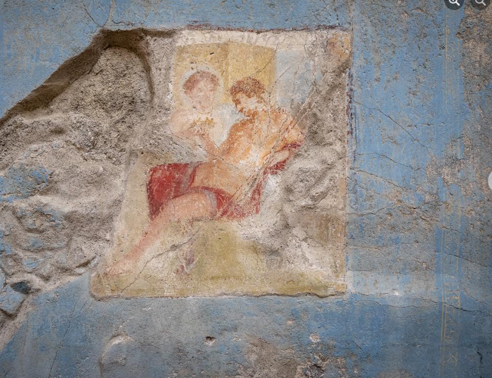 Descoperire uimitoare în Pompei. O casă construită diferit a păstrat ultima ofrandă înainte de erupția Vezuviului și o frescă unică 931024
