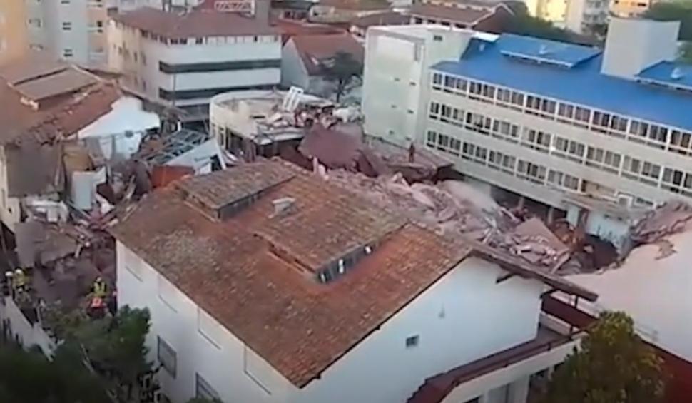 Un hotel cu 10 etaje s-a prăbuşit în Argentina. O persoană a murit, altele sunt blocate sub dărâmături 931898
